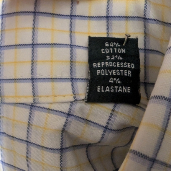 Men's Lauren, Ralph Lauren - Regular Fit Wrinkle Free Stretch Dress Shirt - Picture 5 of 13